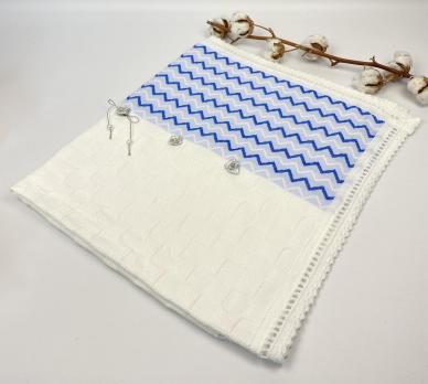 Крыжма Leylek Голубая код4376 в коробке