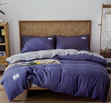 Постельное белье Colorful Home сатин 180х220 Solid Color Синий
