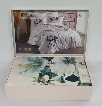 Постільна білизна Maison D'or сатин 200х220 Alita Turquoise