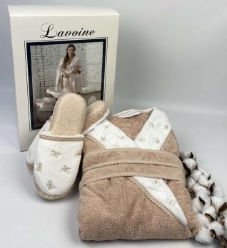 Халат женский Maison D'or Lavoine Butterfly Nude S