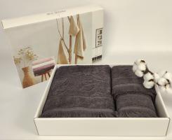 Полотенца Maison D'or 3шт New Flora Antracite