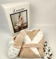 Халат женский Maison D'or Lavoine Hearts Nude L