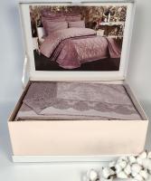 Набір Покривало + постіль Maison D'or Mirabella Dantella 260x260 Lilac