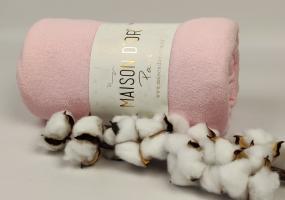 Простынь на резинке 100x200 махра с наволочками Maison D'or Pink