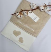 Полотенце Maison D'or Monique Hearts 85x150 Bej