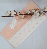 Полотенце Maison D'or Lavoine Hearts 50x100 Salmon