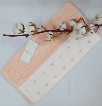 Полотенце Maison D'or Lavoine Hearts 50x100 Salmon