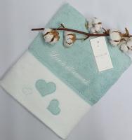 Полотенце Maison D'or Monique Hearts 50x100 Glass Blue