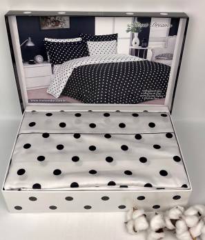 Постельное белье Maison D'or сатин 160х220 Sweet Dreams Dark Grey