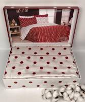 Постельное белье Maison D'or сатин 160х220 Sweet Dreams Red