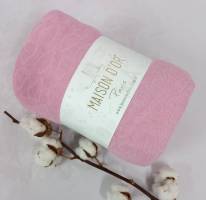 Простынь на резинке 100x200 махра Jacquard с наволочками Maison D'or Rose