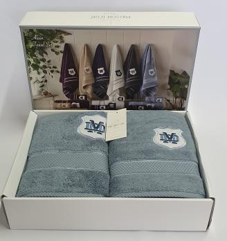 Полотенца Maison D'or 3шт Alain Blue