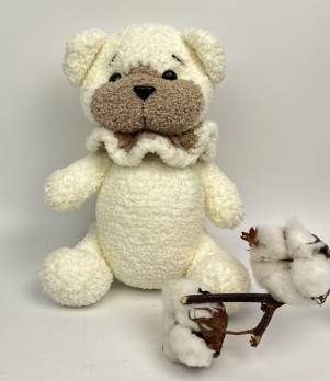 Игрушка ручной работы Little white bear 25см