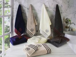 Полотенца Maison D'or 3шт Delon Blue/Grey