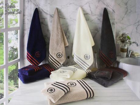 Полотенца Maison D'or 3шт Delon Blue/Grey