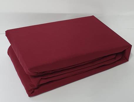 Простирадло на резинці Clasy 100X200 з наволочкою 50X70 V3 Bordo