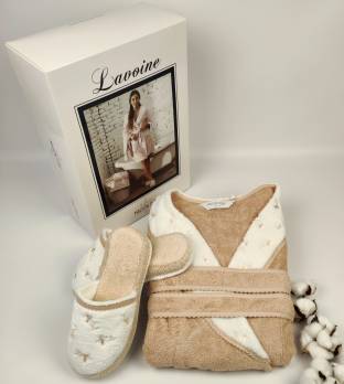 Халат жіночий Maison D'or Lavoine Flowers Nude L
