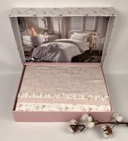 Постільна білизна Maison D'or сатин 160х200 Roses Pink