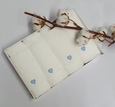 Рушники Maison D'or 4шт Micro Love Set Blue