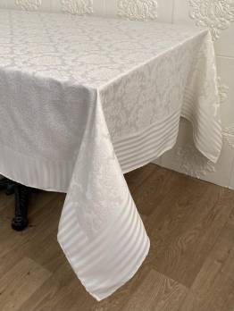 Скатертина тефлонова Masali 160x350 Jumbo-2 Krem PVS