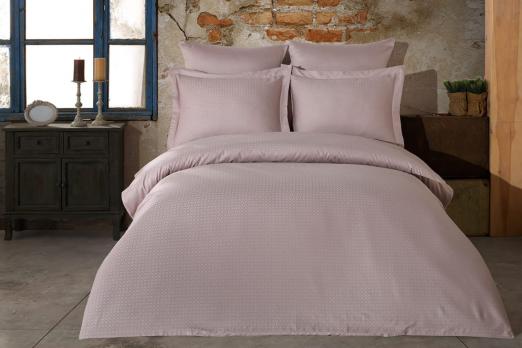 Постельное белье Saheser Jacquard Vip Satin 200X220 Diamond Lila