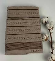 Набір рушників Philippus Slow Cotton 2 шт Timoxa Темно-бежевий(Е847)