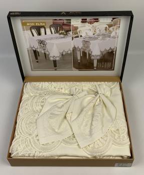 Скатертина Set Acme 160x220 Elisa Cream