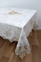 Скатертина Велюр Acme Tekstil 110x160 Odin Krem PVS