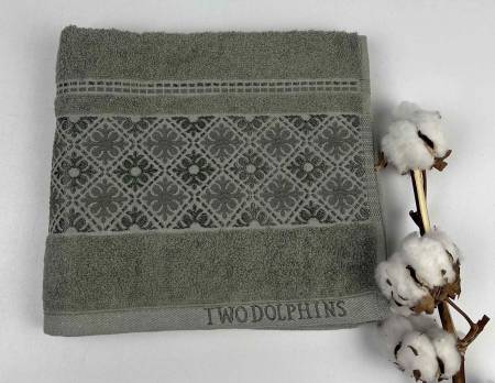 Рушник Two Dolphins Classic Cotton 50х90 Thema Хакі(A106)