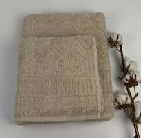 Набір рушників Philippus Platinum Cotton 2 шт Manila Бежевий(E991)