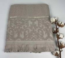 Рушник Philippus Lux Cotton 70x140 Velowis Бежевий(Е837)
