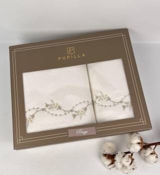 Набір махрових рушників Pupilla 2шт Bernini 2 Krem