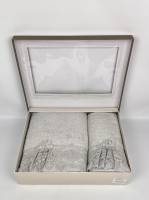 Набір махрових рушників Pupilla 2шт Romantic Gri