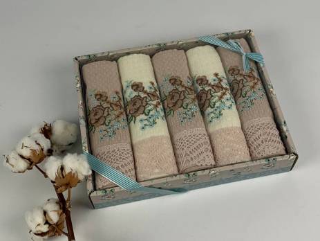 Набір вафельних рушників Meteor 5шт Bertice Pudra
