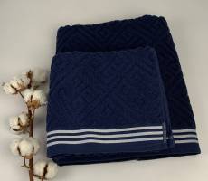 Набір рушників 2шт.Pupilla Costa Dark Blue