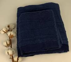 Набір рушників Pupilla 2шт Microcotton Cevher Dark Blue