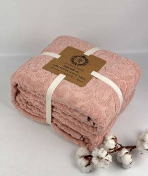 Простирадло махрове АЕ Jakard 150x220 Dirty Pink