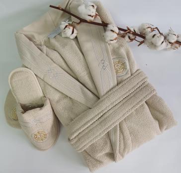 Халат мужской Maison D'or Elegance Marine Beige L