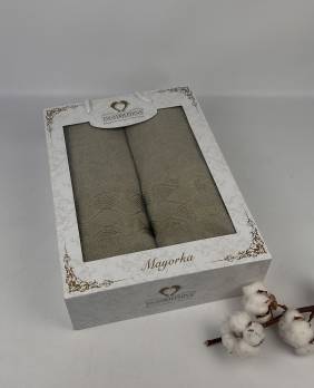 Набір рушників Two Dolphins 2 шт Mayorka Yesil (A228)