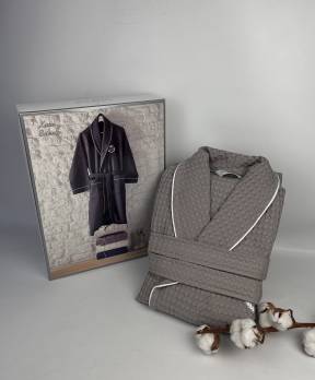 Халат чоловічий Maison D'or Karius Grey S