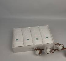 Рушники Maison D'or 4шт Micro Love Set White - Mint