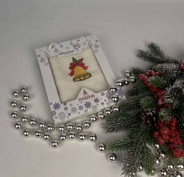 Вафельний рушник в коробці Nilteks Christmas 5