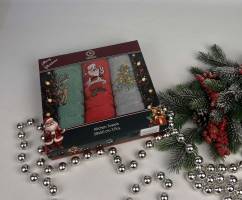 Набір махрових рушників Nilteks 3шт Christmas