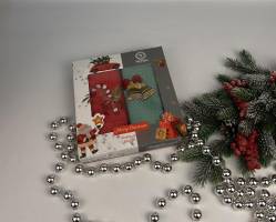 Набір вафельних рушників Nilteks 2шт Lux Christmas 6