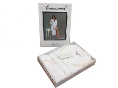 Халат женский Maison D'or Emmanuel White L