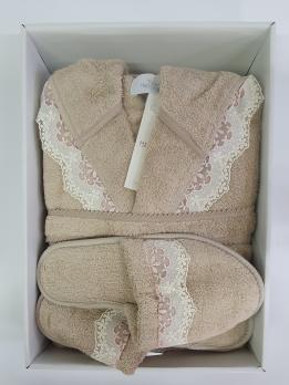 Халат женский Maison D'or Vanessa Beige M