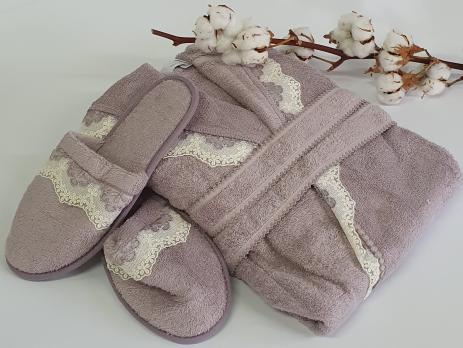 Халат женский Maison D'or Vanessa Dark Lilac M