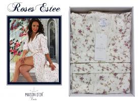 Халат женский Maison D'or Roses Estee Фиолетовый L