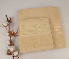 Набір рушників Philippus Cross Cotton 2 шт Krinkil Greek Бежевий (Е261)