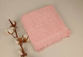 Рушник Philippus Delux Cotton 50х90 Puket Рожевий (Е949)